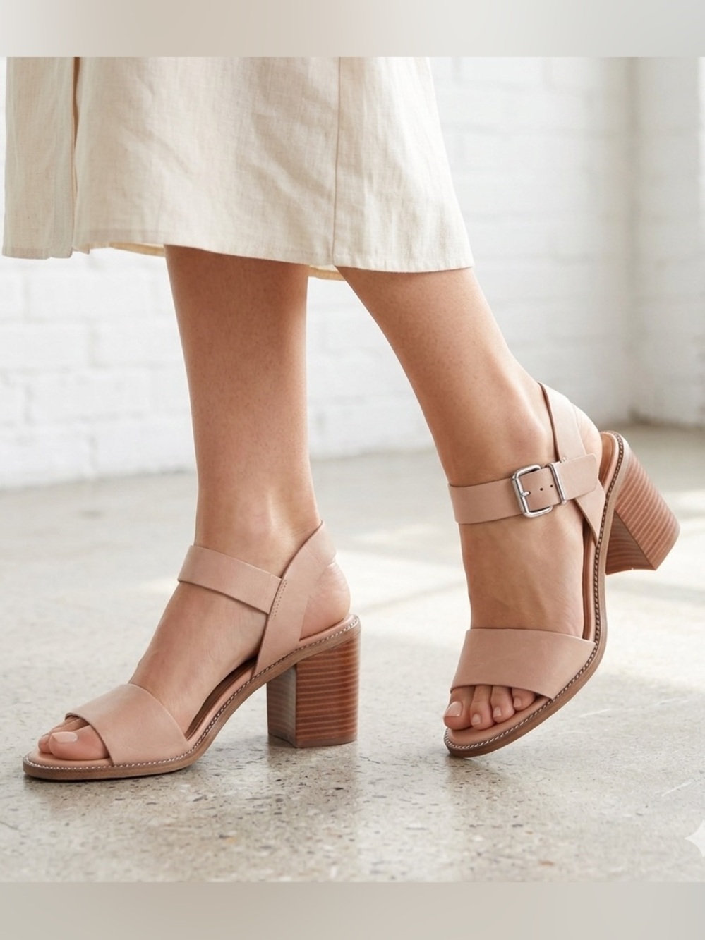 Franco Sarto Blush Pink Sandals